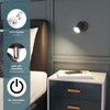 ledscom.de Wall spot WAIKA with Switch Black matt + GU10