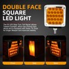 czyopo Double Face Pedestal Fender Light 52 LED Stop Turn
