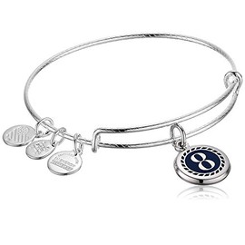 Alex and Ani Color Infusion Numerology Eight EWB, Shiny Silver, One Size (A20EBNUM8SS), One Size, Non-Precious Metal