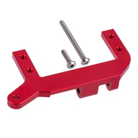 TRX4 Servo Mount Stand，Aluminium TRX4 SOA Mount 4-Link Suspension for 1/10 RC Crawler Car TRX-4 Servo on Axle Mount Upgrade (Red)