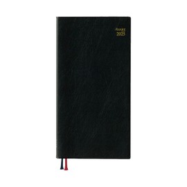 Daigo E1034 2025 Appointment Weekly Notebook, One Week, Black, Begins December 2024