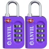 ANVIL TSA Approved Luggage Lock - 4 Digit Combination, 10,000