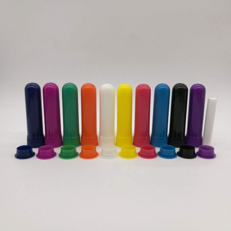 Healifty Nose Tube with Cotton Rods, Pack of 12 Aromatherapy