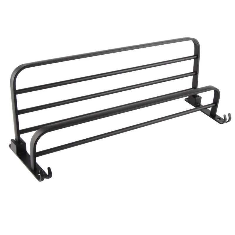 Household Bathroom Toilet Wall Mounted Folding Towel Rack Space Aluminum