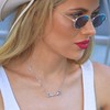 Statement Silver Horse Bit Necklace in Solid 925 Sterling Silver