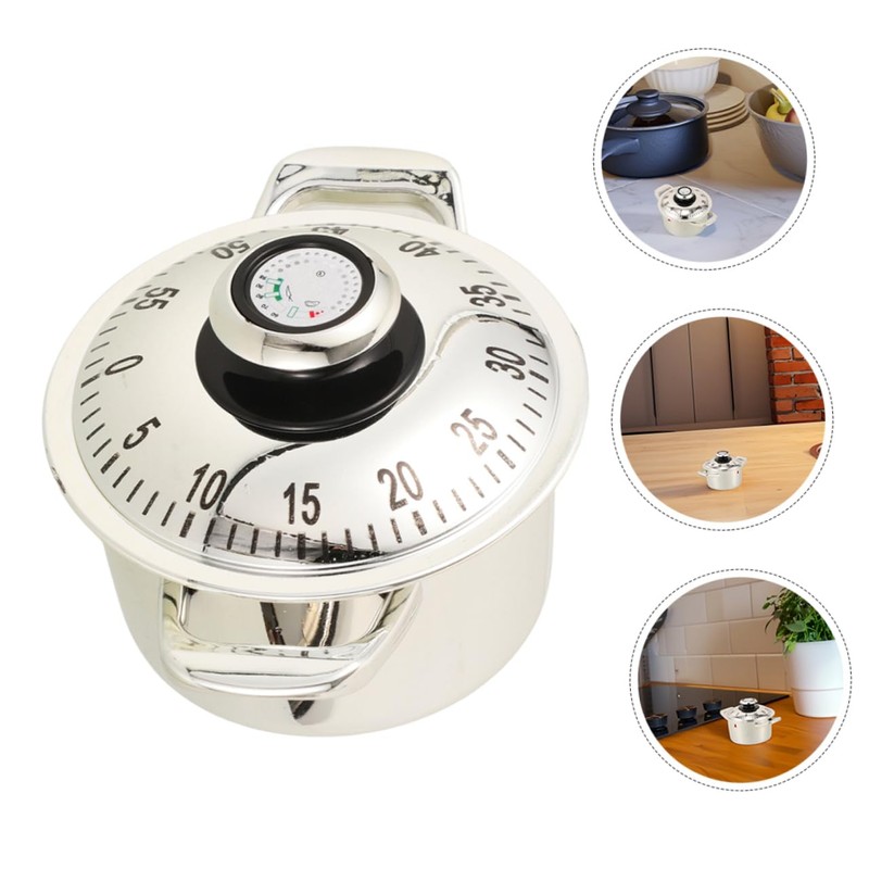 Alipis 60-Minute Mechanical Kitchen Timer Countdown Timer for Cooking Baking