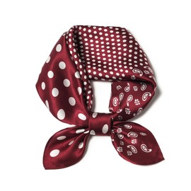 100% Mulberry Silk Scarf 21 "x 21" Square - Neck Scarf - Women Men Small Square Pocket Scarf - With Gift Packed