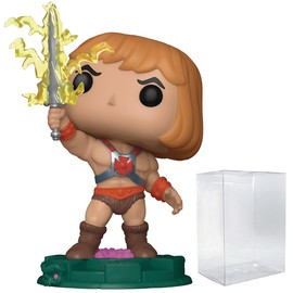 POP Funko Fusion: Masters of The Universe - He-Man Vinyl Figure (Bundled with Compatible Box Protector Case), Multicolor, 3.75 inches