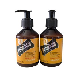 Proraso 2 PRORASO Single Blade Wood and Spice Beard Wash 200ml  Gentle Cleanser For Men