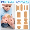 Assorted Bandage Variety Pack (800 Pcs), Waterproof & Breathable Large