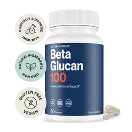 Better Way Health™ - Advanced Immune Readiness - Highly Purified 1,3/1,6 Beta Glucan 100 - Clinically Tested Immune Defense - 100mg/60 Capsules