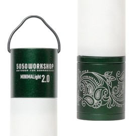 Fifty Fifty Workshop TR8-5WS-4468 MINIMALight 2.0 OLIVE PAISLEY LED Light, H4.9 x W1.1 x D 1.1 inches (125 x 27 x 27 mm)