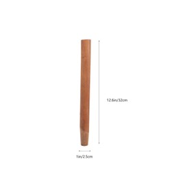 Milisten Agricultural Ladle Handle 30CM Wooden Garden Scoop Handle Replacement Hatchet Wood Shovel Handle Grip for Garden Digging Spade Ash Coal Shovel