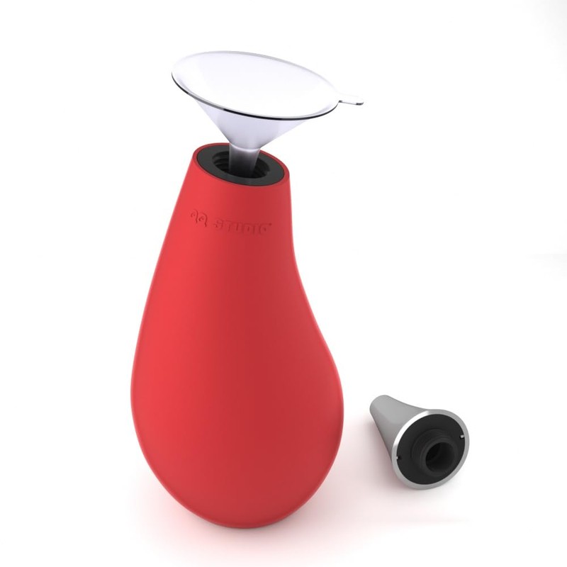 Kitchen Bathroom Squeeze Dish Soap Dispenser Tear Drop Shape with