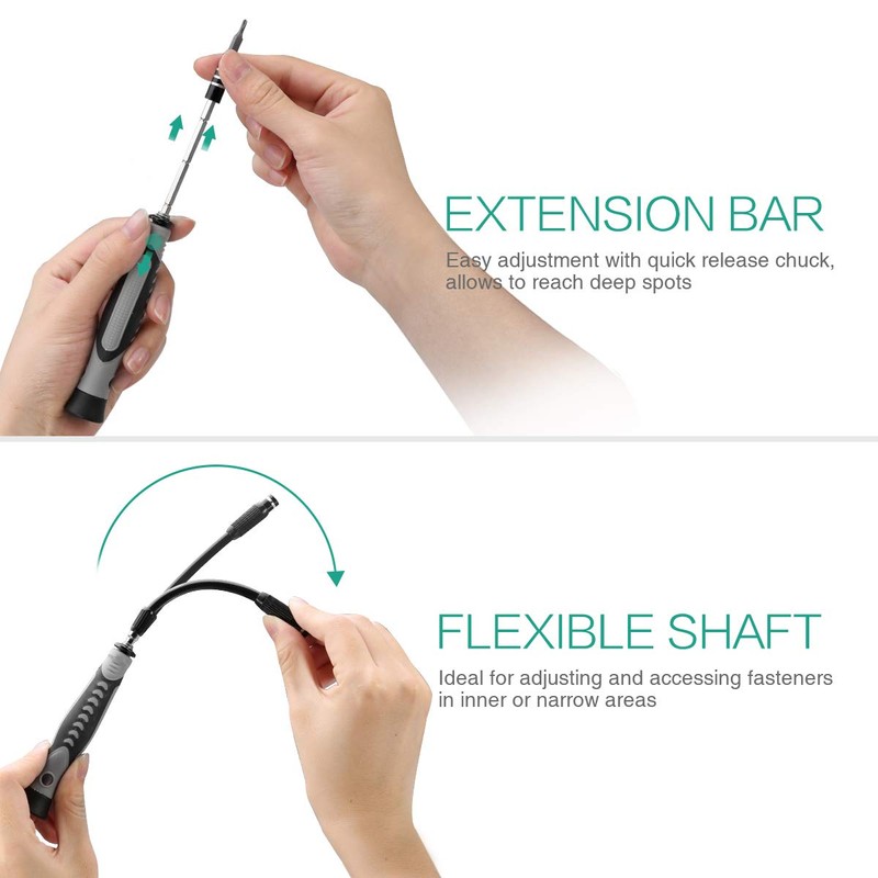 ORIA Screwdriver Set, 130 in 1 Repair Tool Kit with