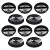 10 x Anthracite Grey Plastic 70mm Round Soffit Air Vents/Push