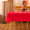 YSJCHEBS Pack of 2 red tablecloths and 4 tablecloth clips,