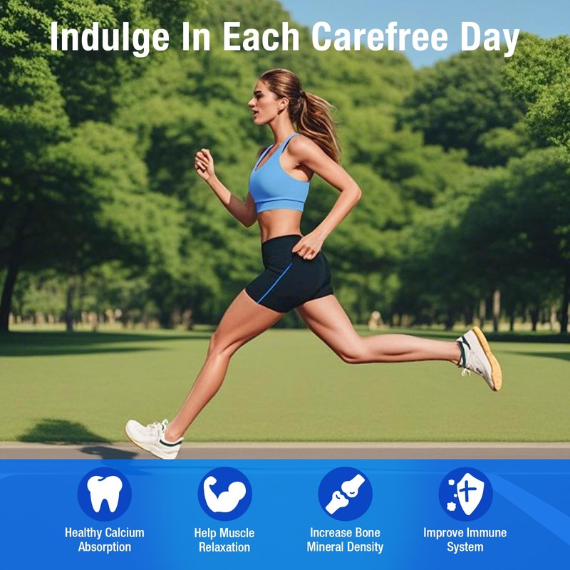 NLMUBR LUCKSIT Calcium Citrate Magnesium Zinc Gummies, Calcium 1200 mg