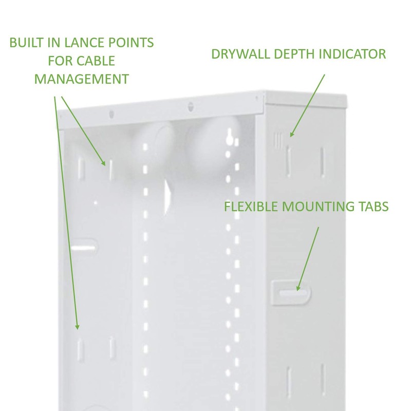 Legrand - OnQ 14 Inch Cable Management, In-Wall 20-Gauge Media