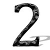 House Numbers- Solid Outside Cast Iron Address Number-5.5 Inch Metal