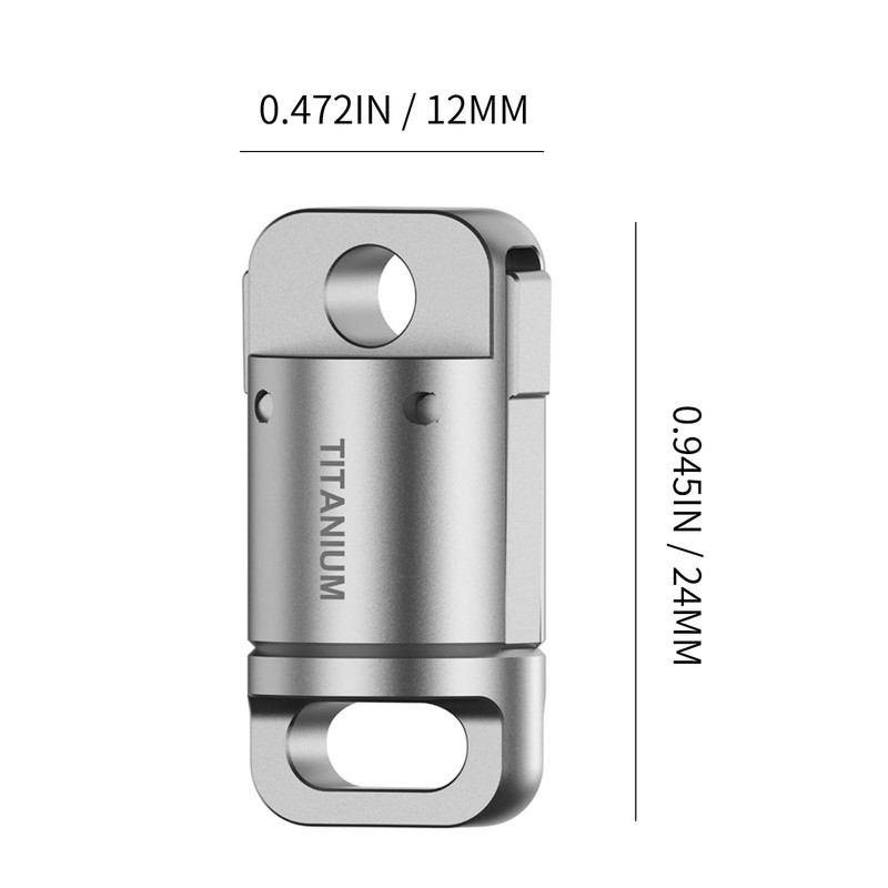 tikey Titanium Magnetic Key Holder, Quick Release Keychain, Detachable Magnetic