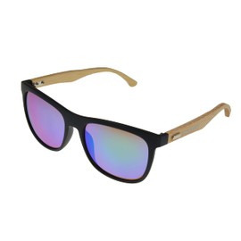 Gamswild WM1028 Sonnenbrille Bambus Mode Brille Damen Herren Unisex | rot | orange | grün - gelb | grün getönt, Farbe: Braun