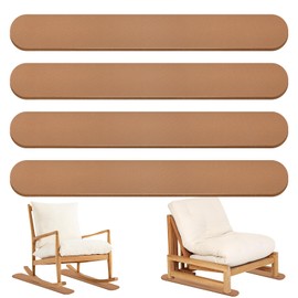 4 Pack Anti-Slip Furniture Rail Pads for Recliners,Sofa,couches. Rubber Recliner Chair Floor Protectors, Coffee Pads to Keep Furniture from Sliding for Hardwood, Carpet, Marble Floor. 30.5''x3.9''
