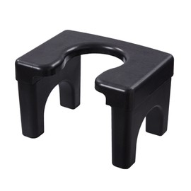 Squatting Toilet Stool Chair Portable Toilet Chair Slip Resistant Hygienic Bath Stool Multifunctional Commode Chair High Black Adult Version