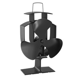 Wiltec Fireplace Fan with 3 Blades 50 to 300 °C, Stove Fan without Electricity, Fireplace Fan for Efficient and Environmentally Friendly Heat Distribution