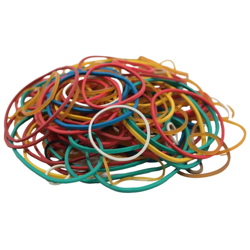 fiXte Rubber Bands Strong Stretchy Elastic Assorted Colours and Sizes