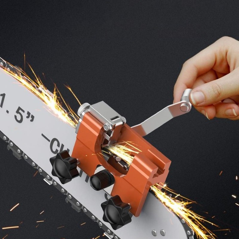 Chainsaw Sharpener Hand Cranked Manual Chain Saw Sharpening Tool Set