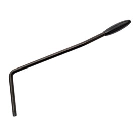 Musiclily Ultra 5mm Push-in Style Stainless Steel Tremolo Arm Whammy Bar for Korea Made Wilkinson Tremolo Bridge, Black with Black Tip