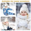 QKURT Girls Beanie Winter Hat and Mittens Set, Warm Accessories