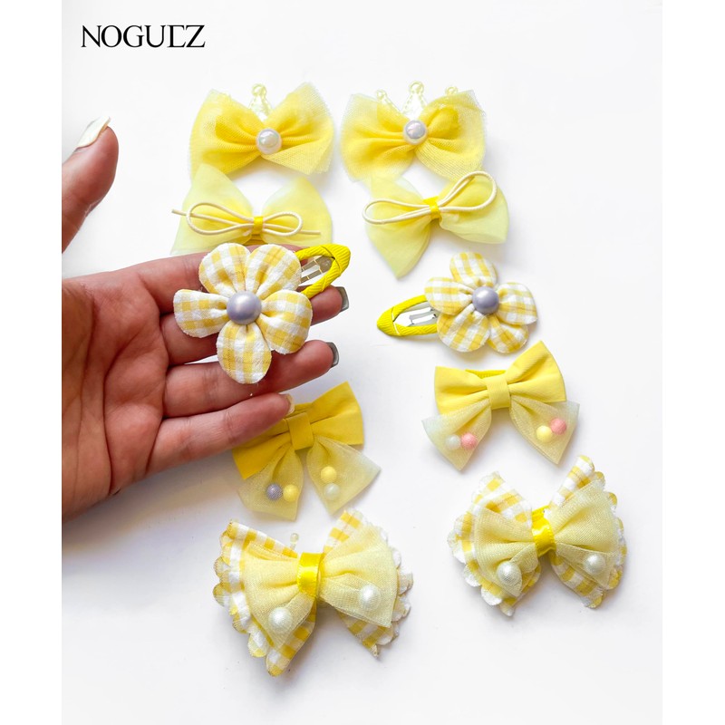 Noguez. Moños para Niñas, Clips de Pelo para Bebés, Mini
