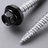 Bnuok Metal Roofing Screws #10 × 1 Inch, 80pcs Black