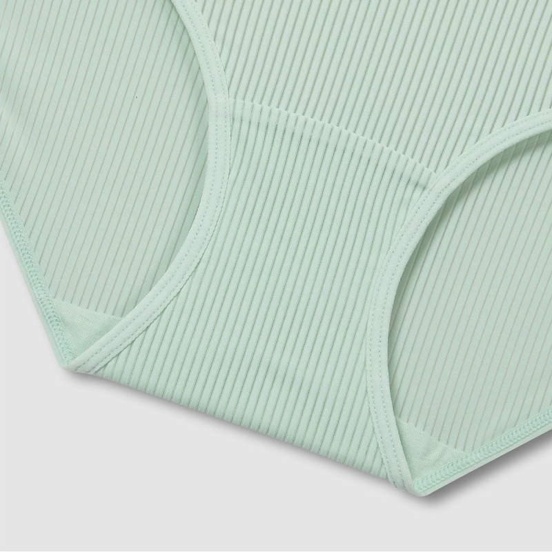 JAJU Air Stripe Mesh Hip Hugger Panty_Mint