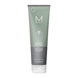 MITCH by Paul Mitchell Heavy Hitter Shampoo de Limpieza Profunda de Uso Diario para Hombre, Para Todo Tipo de Cabello, 250 ml