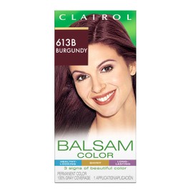 Clairol Balsam Permanent Hair Dye, 613B Burgundy Hair Color, 1 Count