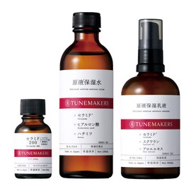 TUNEMAKERS Ceramide Lotion, Emulsion & Ceramide Solution, For Those Who Are Concerned About Drying: 0.7 fl oz (20 ml) + Solution Moisturizing Water, 4.2 fl oz (120 ml) + Solution Moisturizing Lotion, 3.4 fl oz (100 ml)