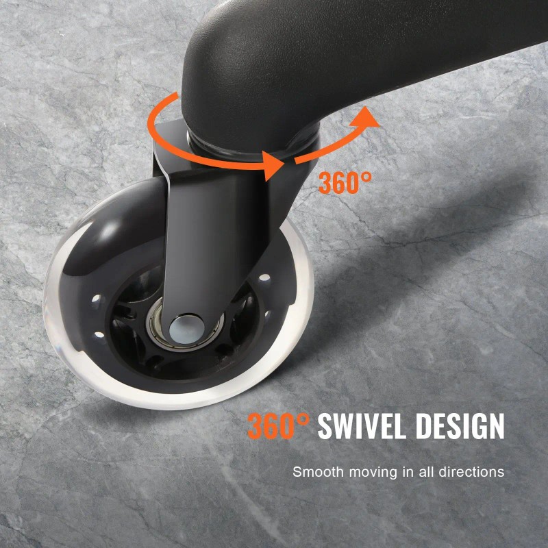Heavy Duty 3 Inch Office Chair Wheels Polyurethane Swivel Caster