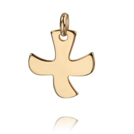 JEVELION Cross Pendant Taize Cross Cross Dove for Women, Men and Children as a Necklace Pendant with Jewellery Case, Gold-plated