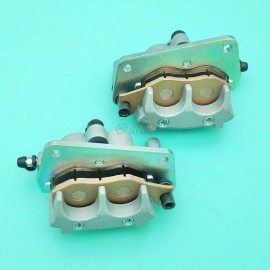 QRM New Front Right & Left Brake Calipers W/Pads For 2004-2009 YAMAHA ATV YFZ450