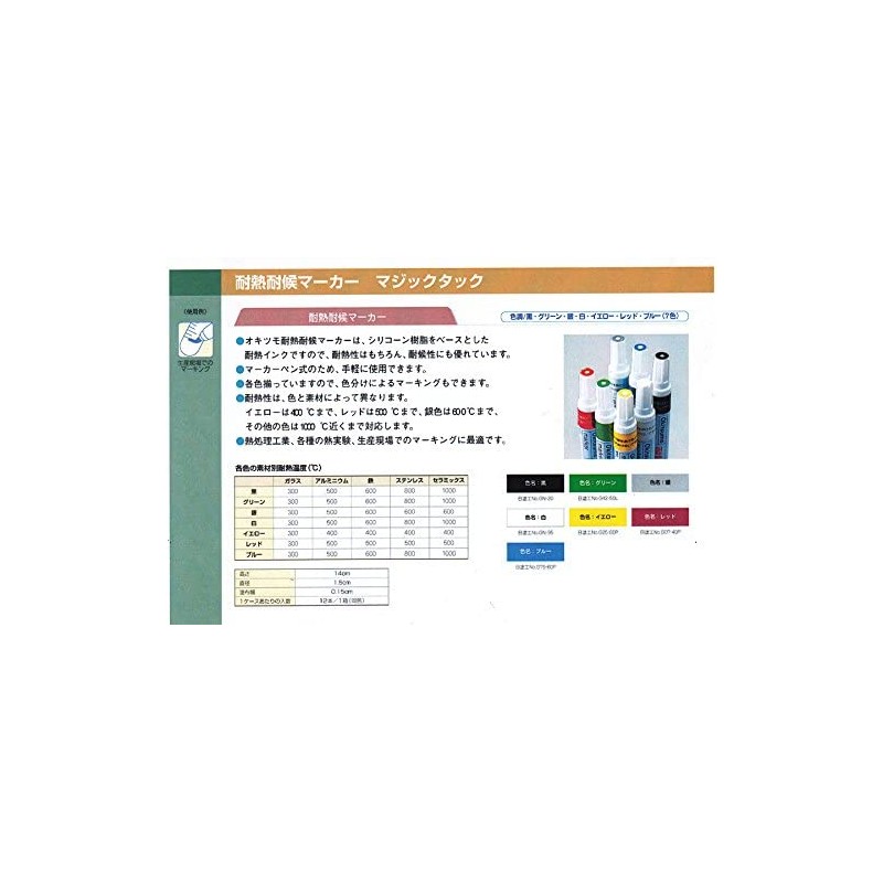 Okitsumo Heat and Weather Resistant Marker