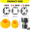 Electric Drill Compatible PVC Pipe Threader Kit with Various Die