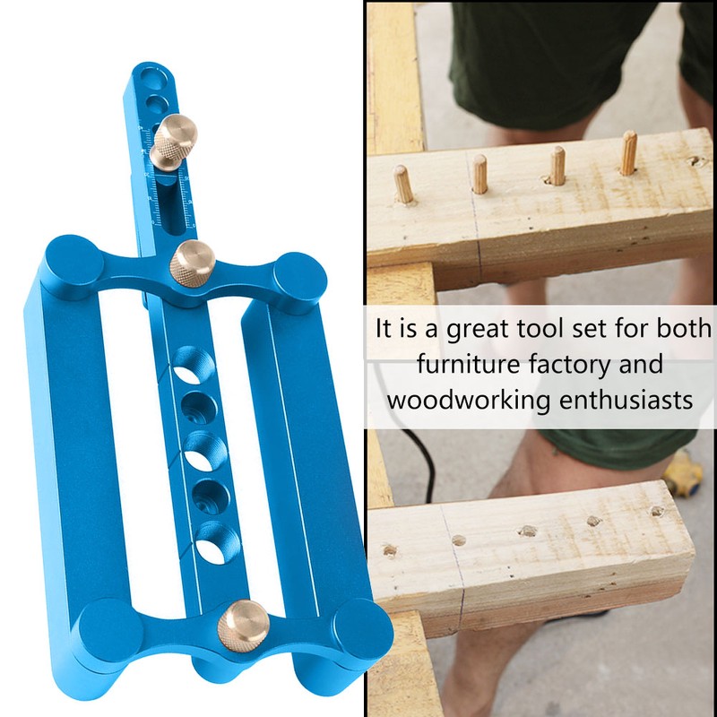 6/8/10mm Self Centering Doweling Jig Drilling Guide Kit Woodworking Positioner