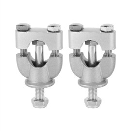 Handlebar Mount Riser Handlebar Risers, Fydun 2 Pieces 7/8 Inch 22 mm Aluminium Alloy Motorcycle Handlebar Mount Clamp Universal Bar Mount Kits for ATV Motorcycle (Silver), Popular