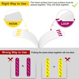 EMITEVER Picture Hanging Strips Heavy Duty, Damage Free Picture Hangers for Walls, Hanging Hooks Kit Without Nails, Large Adhesive Wall Strip for Poster Sticky 20-Pairs (40 Strips)