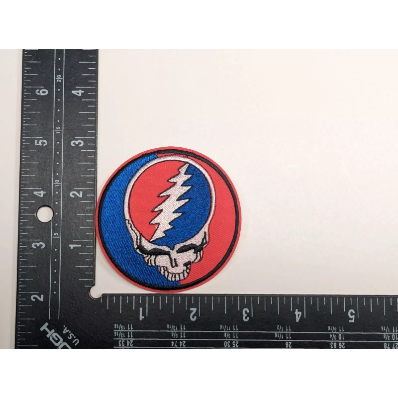 Grateful Dead Patch Set of Five iron on patches Embroidered