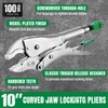 SK 10" Curved Jaw locking Pliers, Premium CR-V Construction, Ergonomic