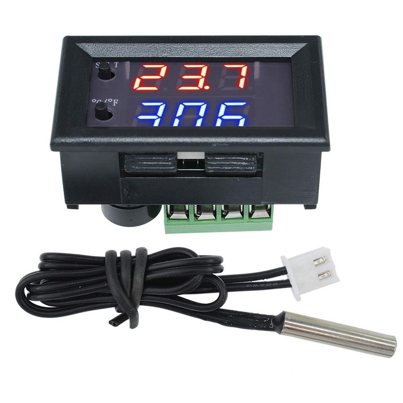 DC 12V LED Thermostat Digital Temperature Controller, DiyStudio W1209-WK Mini